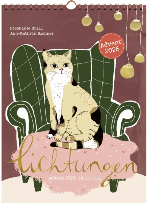 Lichtungen | Adventskalender 2026 mit Goldprägung