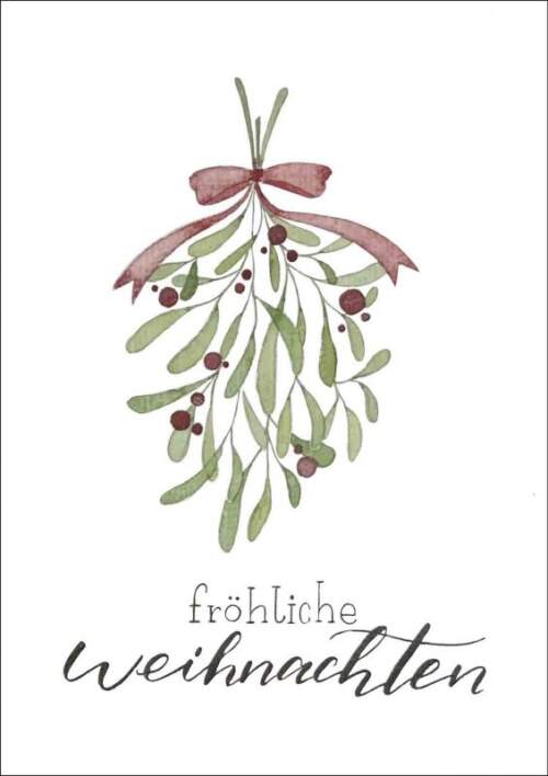 Kunstkarte I Fröhliche Weihnachten